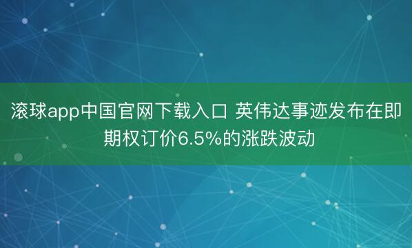滚球app中国官网下载入口 英伟达事迹发布在即 期权订价6.5%的涨跌波动
