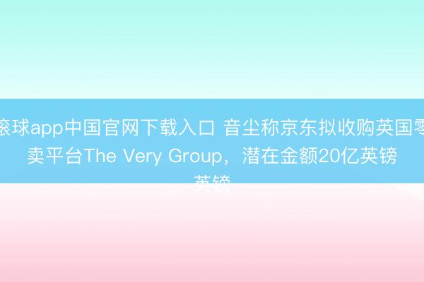 滚球app中国官网下载入口 音尘称京东拟收购英国零卖平台The Very Group,潜在金额20亿英镑