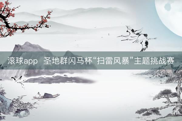 滚球app  圣地群闪马杯“扫雷风暴”主题挑战赛
