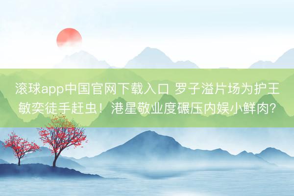 滚球app中国官网下载入口 罗子溢片场为护王敏奕徒手赶虫！港星敬业度碾压内娱小鲜肉？