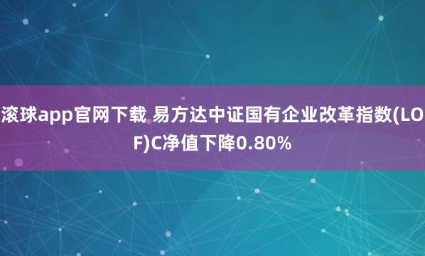 滚球app官网下载 易方达中证国有企业改革指数(LOF)C净值下降0.80%