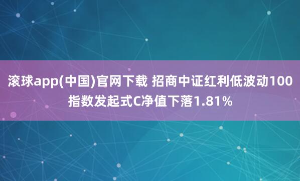 滚球app(中国)官网下载 招商中证红利低波动100指数发起式C净值下落1.81%